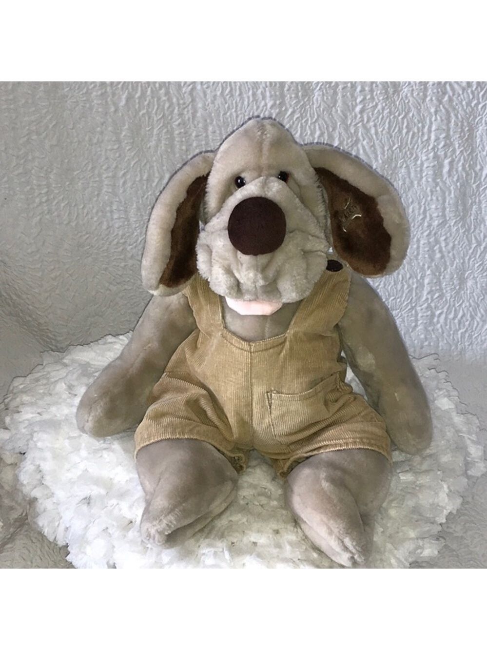 Ganz Bros Wrinkles Dog Puppet Stuffed Animal Plush 18”